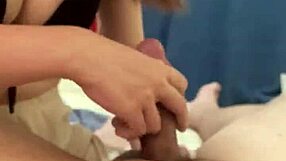 I’m So Nervous Giving You A Handjob Before Work. Skinny Babe In Bathroom Makes It Unforgettable.