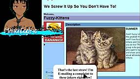 Office lady game with old internet style