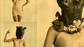 Vintage babe shows off her hairy pussy outdoors in retro style. That antique charm hits hard!