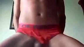 Colombian amateurs in red outfits