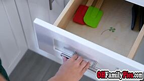 jojo austin bends over for stepbro's big cock blowjob