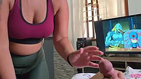 I couldn't resist my stepdaughter sweeping the room