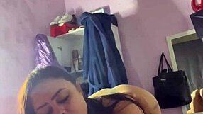 naughty slut with huge tits gives blowjob