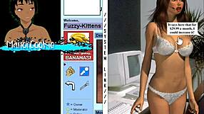 Office lady game with old internet style