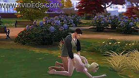 Military stud dominates park blowjob