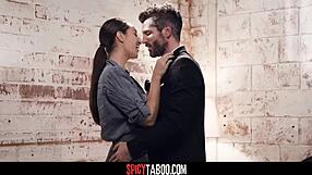 Sexy secretary gets drilled hard by boss on office couch during rough play.