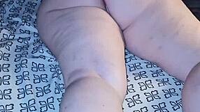 wearing a red thong that shows off my big cheeks and curves