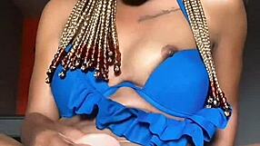 hey temi, why so horny for dick using that dildo on your tight african pussy?