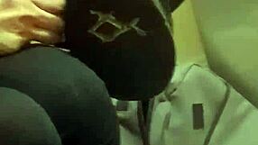 Friend Has Fun Trashing My Sneakers In Detailed Action