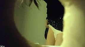 did hidden cam catch this babe peeing in sexy white panties?