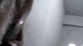 Enjoying Handjob on Big Monster Cock