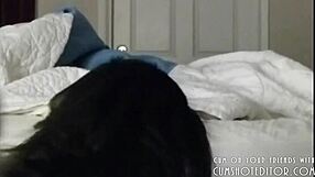 submissive chubby milf loves gagging on cocks in deepthroat webcam