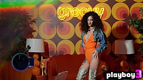 beautiful curly teen posed for playboy