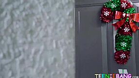 Can Kira Perez Handle Santa's Big Cock?