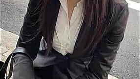 이 일본 아시아 미녀, 호텔 섹스 감당할 수 있을까?