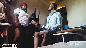 Tahiru, My Neighbor, Finally Tasted My Pussy Today After Begging. I Let Him Dive In!