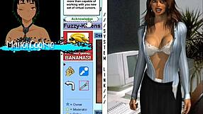 Office lady game with old internet style