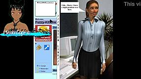 Office lady game with old internet style