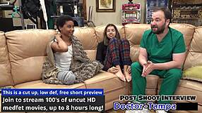 Dr Tampa and Aria Nicole try Foley catheter