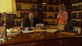 Fucked Blonde Milf in Golden High Heels, Big Cock Facial