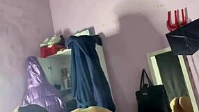 naughty slut with huge tits gives blowjob