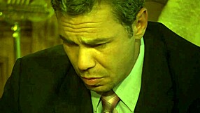 Fucked Blonde Milf in Golden High Heels, Big Cock Facial