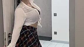 Neighbor With Natural Big Tits Enters Your Room For Action