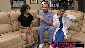 Nicole Luva's Yearly Physical with Teen Ass Spreading in Latex