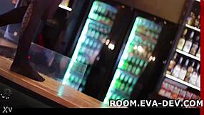 crazy party girl teases on livecam