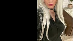 Platinum Blonde Crossdresser After Date!
