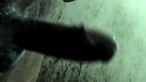 Enjoying Handjob on Big Monster Cock