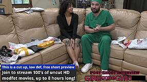 Nicole Luva's Yearly Physical with Teen Ass Spreading in Latex