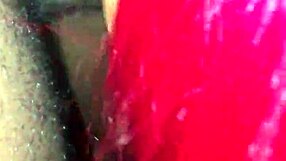 ebony redhead get sloppy in the hood with a wet cumshot