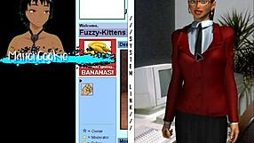 Office lady game with old internet style