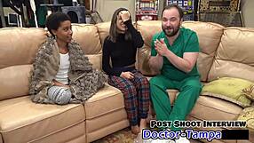 Dr Tampa and Aria Nicole try Foley catheter