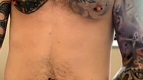 Intense public bathroom jerk leading to orgasm!