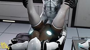 Huge Ass Female Robot, How Does Alien Cock Feel Inside?