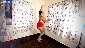 Do You Like Vintage Style? Watch This Milf Tease in Retro Stockings, Dancing and Stripping Wild!