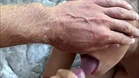 hey, risky beach blowjob with that sloppy teen 18+ model, pov backstage too...