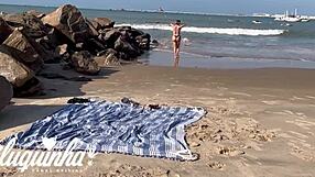 i saw hot sabrina prezotte on the beach, took her home, and passionately fucked her ass in the shower