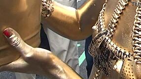 Osu Gold Powder Show: Costume Slips, Nipples Exposed In Nude Tease