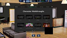 big tits in harem hotel game