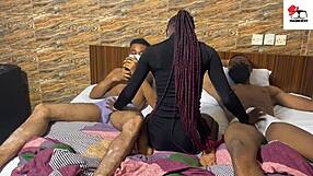 Amateur Real Threesome And Guest Guy Hot Threesome Action