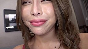 asian babe bent over riding and cumming in homemade hardcore