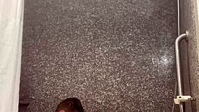 young slut barbie submits to a huge cock in the shower, getting her ass pounded