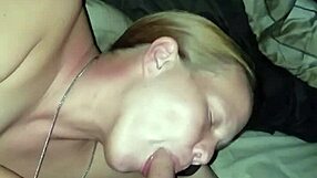 Redhead milf gets creampie while pregnant