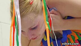 wicked cutie endures painful anus therapy in asylum