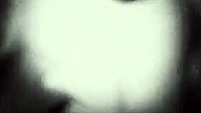 Bound interracial scene with black heart