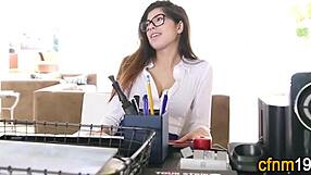 Clothed Latina Takes Monster Cock Cumshot