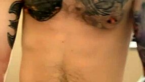 Intense public bathroom jerk leading to orgasm!